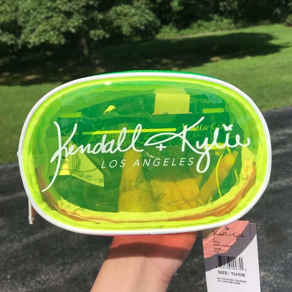 Kendall and Kylie Neon Clear Fanny Pack